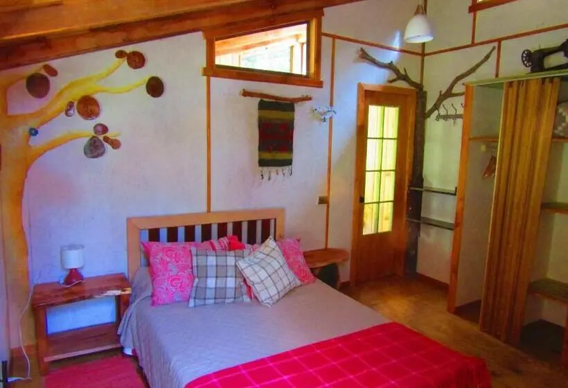 ペンション Refugio Montaña Kultrun Mawida, Mini Cabaña Con Baño Y Cocina Privada