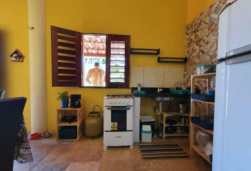 פנסיון Casinha Na Praia Do Guajiru