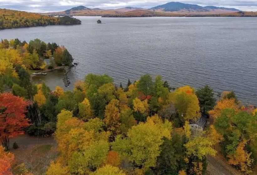 Cozy Lakefront Cottage With Dock, Mountain Views, Peaceful Location