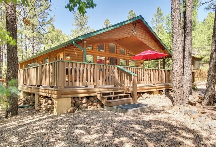 Large Deck & A/c! Serene Family Retreat In Pinetop