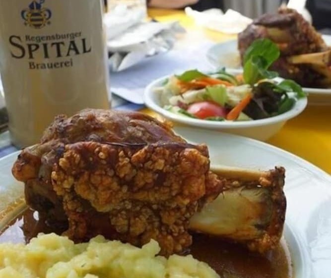 ホテル Brauereigaststatte Spitalgarten