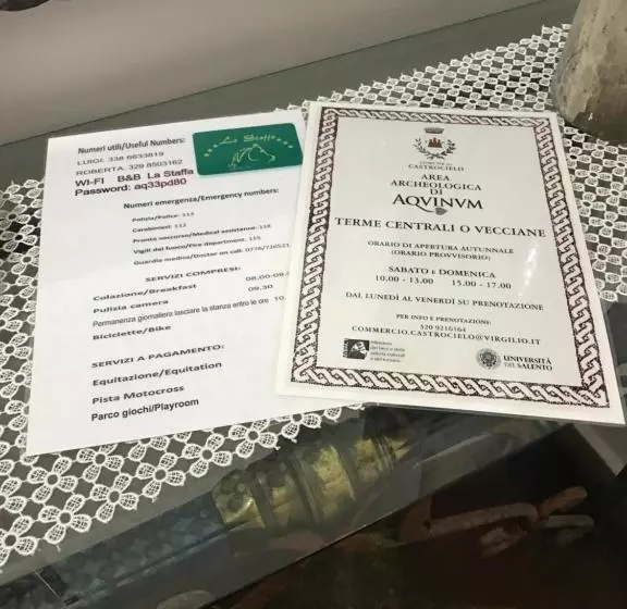 ペンション B&b La Staffa