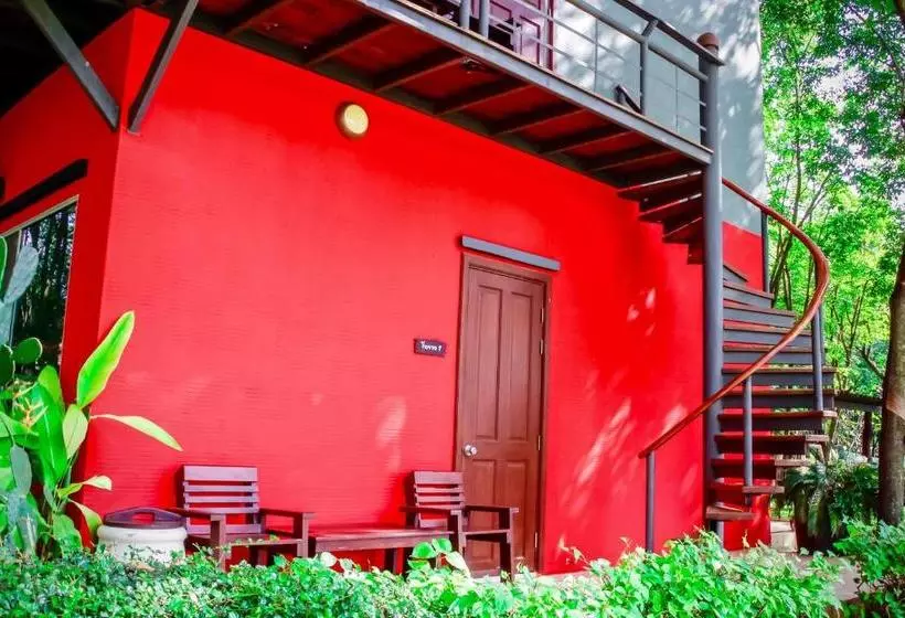 Lomakeskus Singha Rubber Tree Kanchanaburi