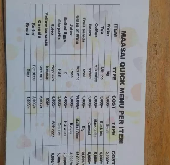 پانسیون Maasai Villa Backpackers Home