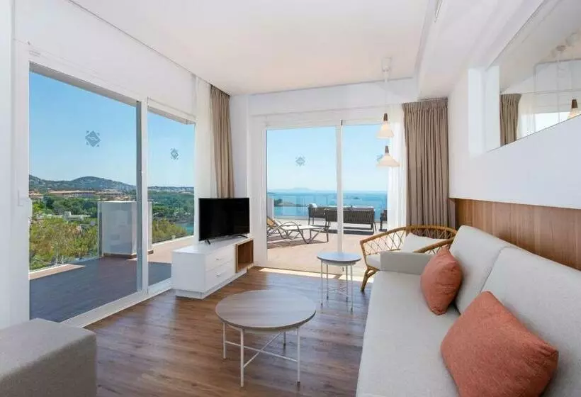 1 Schlafzimmer Deluxe Apartment Meerblick, Aparthotel Ponent Mar
