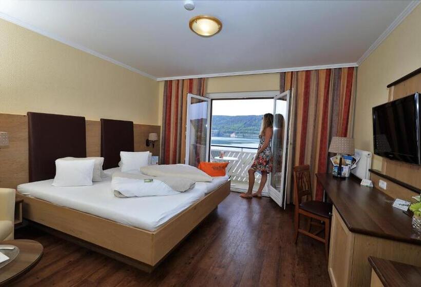اتاق استاندارد با چشم‌انداز دریاچه, Flairhotel Am Wörthersee