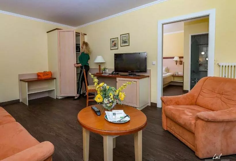 اتاق خانوادگی با چشم‌انداز باغ, Flairhotel Am Wörthersee