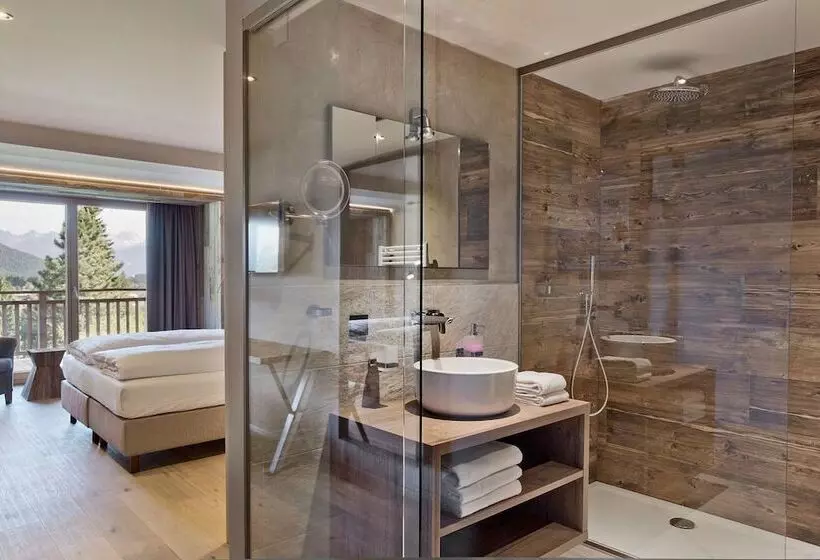 اتاق لوکس با بالکن, Natur & Spa Hotel Lärchenhof