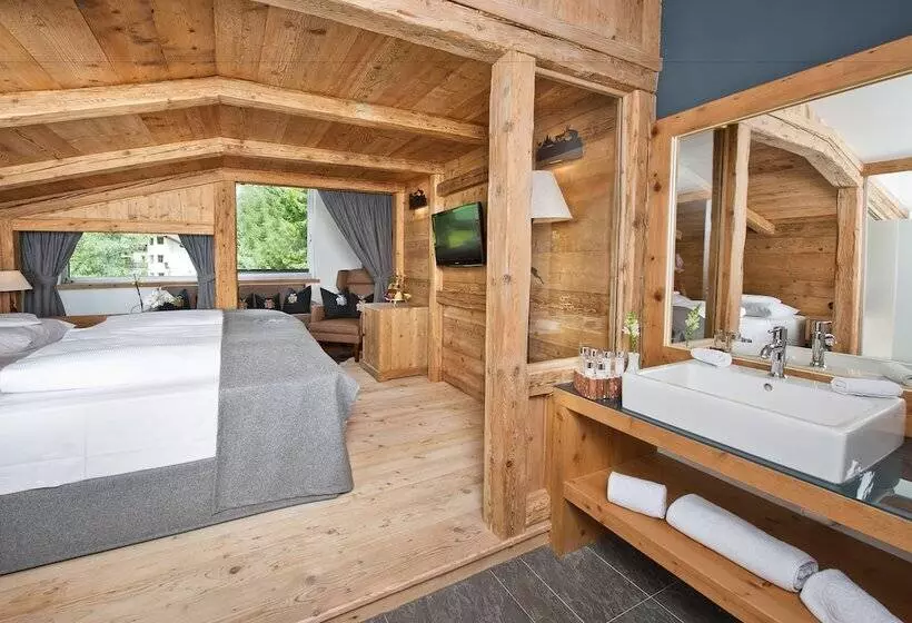 اتاق لوکس با بالکن, Natur & Spa Hotel Lärchenhof