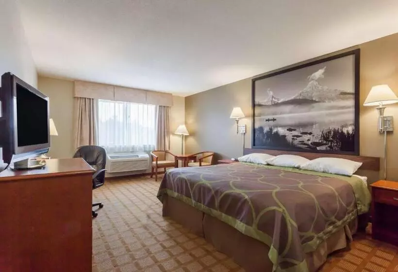 اتاق لوکس با تخت بزرگ, Super 8 By Wyndham Abbotsford Bc