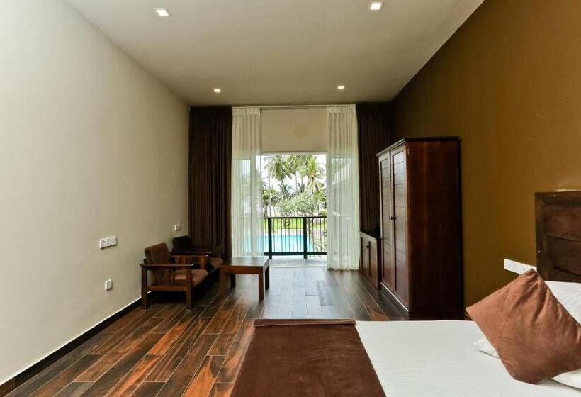 디럭스 테라스 룸 바다 전망, Golden Star Beach Hotel