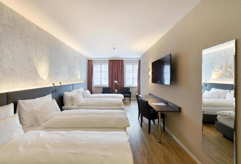 4인용 스탠다드 룸, Altstadt Hotel Krone Luzern