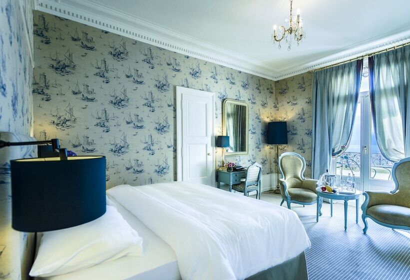디럭스 룸 호수 전망, Hôtel Des Trois Couronnes & Spa   The Leading Hotels Of The World
