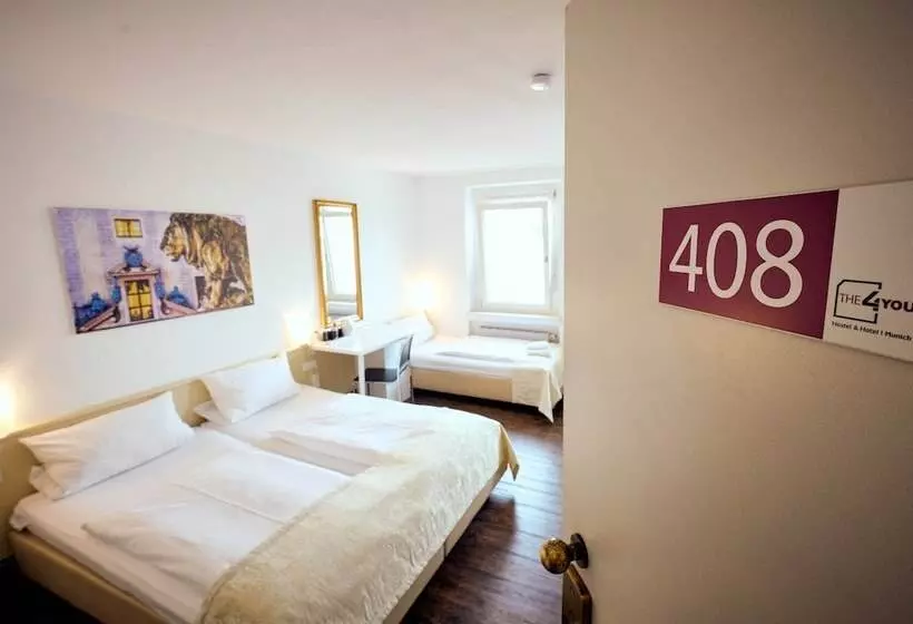 اتاق استاندارد سه نفره, The 4you Hostel & Hotel Munich