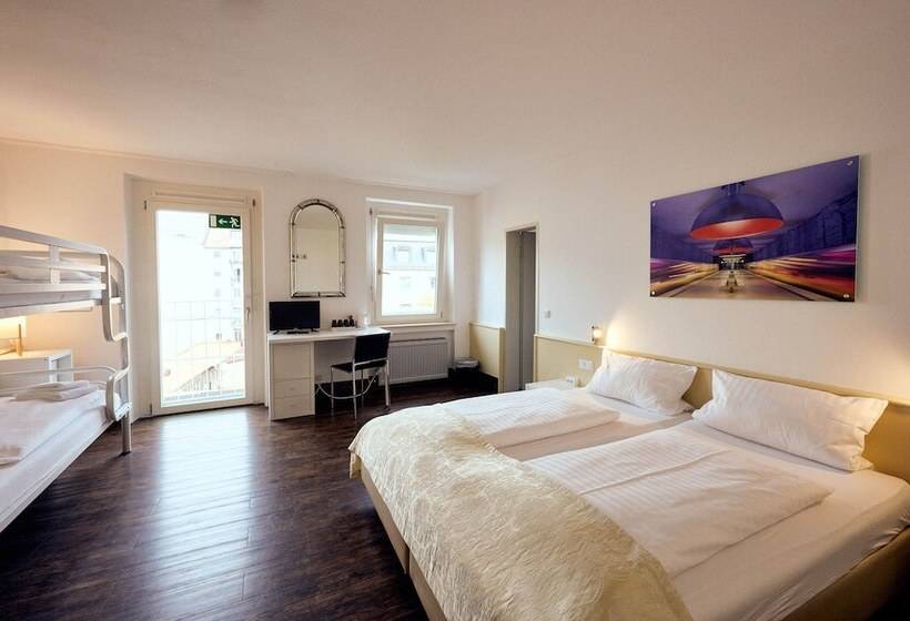 4인용 스탠다드 룸, The 4you Hostel & Hotel Munich