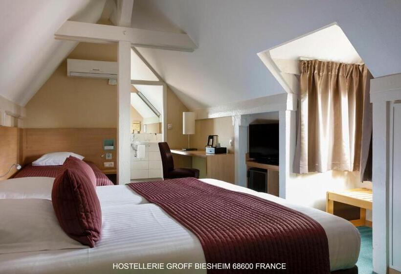 Номер Стандарт Трехместный, Aux Deux Clefs Hostellerie Groff