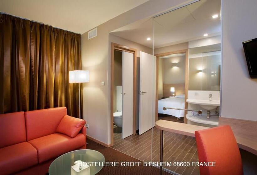 Suíte Júnior, Aux Deux Clefs Hostellerie Groff