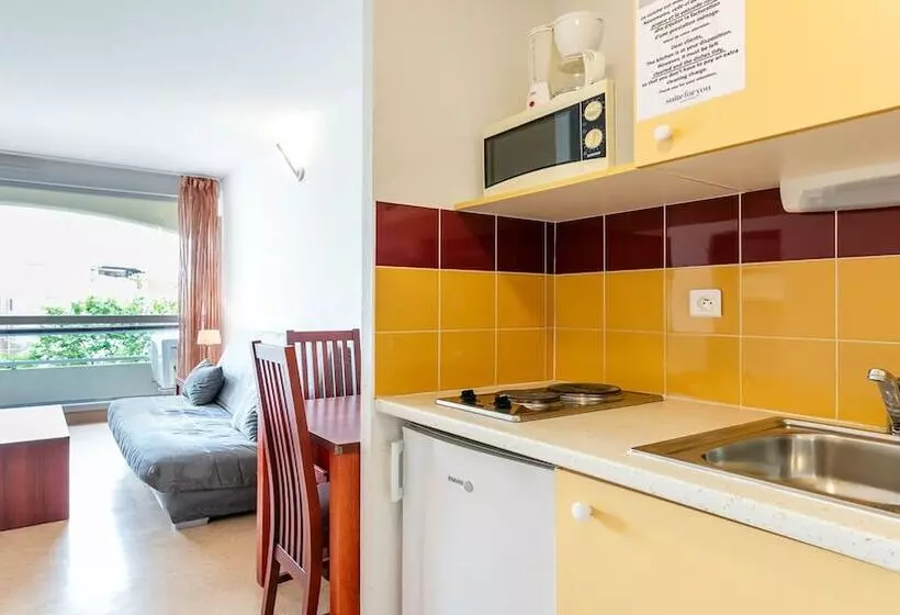 استودیو استاندارد با چشمانداز استخر, Vacanceole Residence Le Saint Clair
