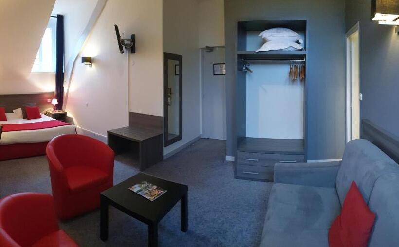 חדר משפחתי דלוקס, Hôtel Le Rohan Charme Et Caractère