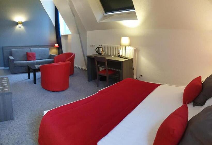 חדר משפחתי דלוקס, Hôtel Le Rohan Charme Et Caractère