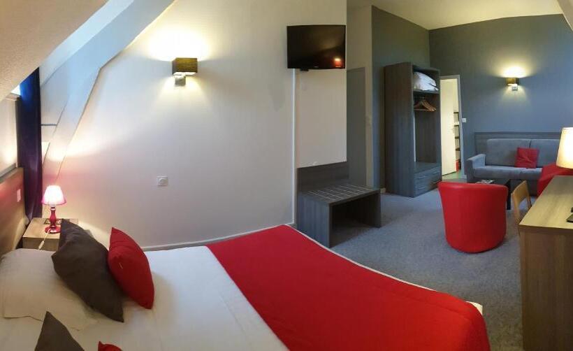 חדר משפחתי דלוקס, Hôtel Le Rohan Charme Et Caractère