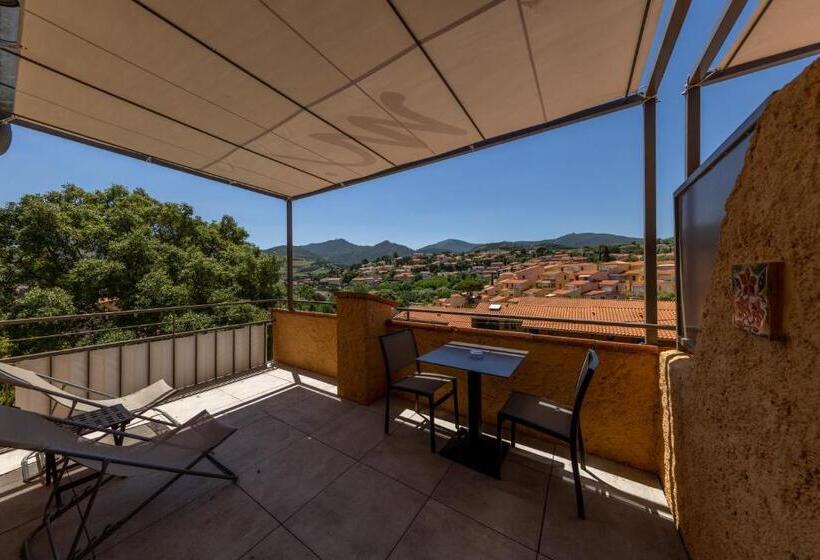 디럭스 룸 킹사이즈 침대, Le Madeloc Hôtel & Spa