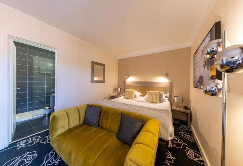 디럭스 룸 킹사이즈 침대, Le Madeloc Hôtel & Spa