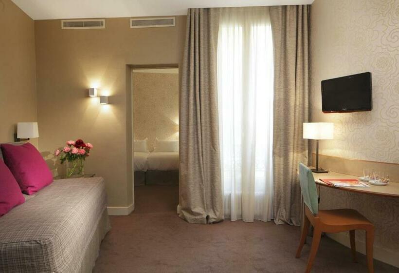 اتاق استاندارد چهار تخته, Hôtel Londres Et New York Teritoria