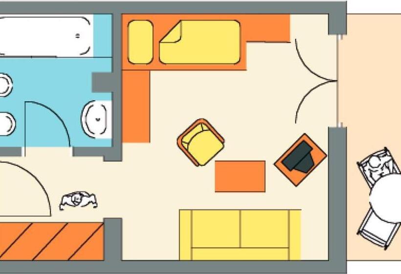 اتاق راحتی یک تخته, Gruner Baum