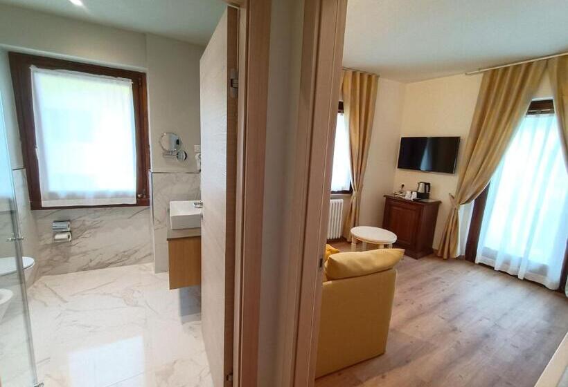 带城市景观的套间, Lake Front Hotel Brenzone