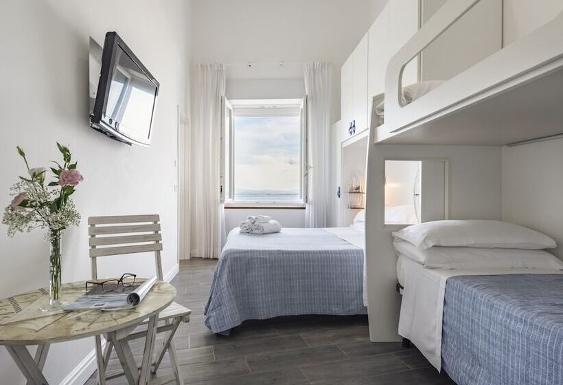 חדר משפחתי נוף לים, La Caletta