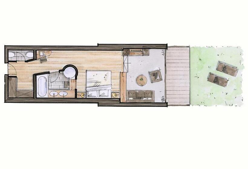 Номер Стандарт с Террасой, Spa & Relax Hotel Erika