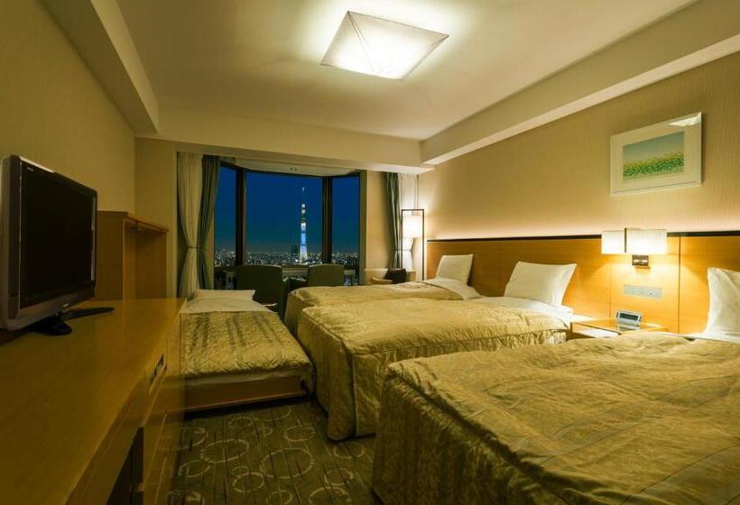 غرفة قياسية رباعية, Asakusa View