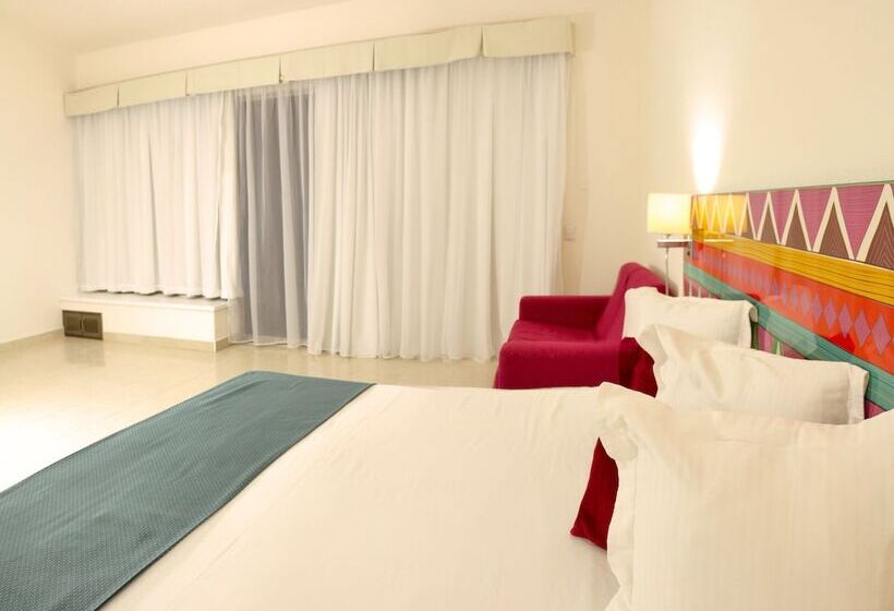 オーシャンビューのジャグジー付スタンダードルーム, All Ritmo Cancun Resort & Water Park