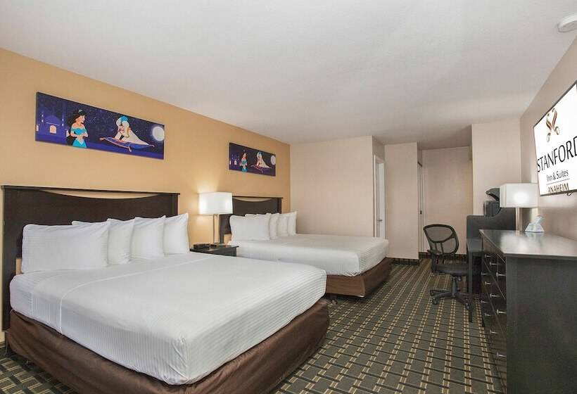 غرفه قياسيه سريرين مزدوجين, Stanford Inn & Suites Anaheim