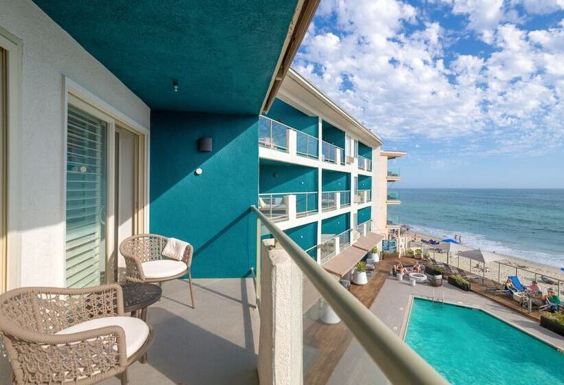 带海景的带双人床的标准间, Beach Terrace