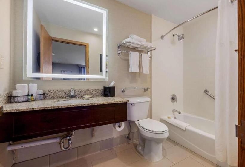 מיטת קינג בסוויטה, Best Western Plus Dubuque Hotel And Conference Center