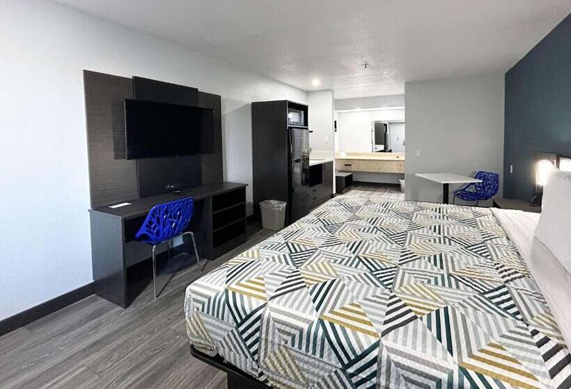 장애인을 위한 킹사이즈 침대 스탠다드 룸, Studio 6 Bakersfield, Ca South