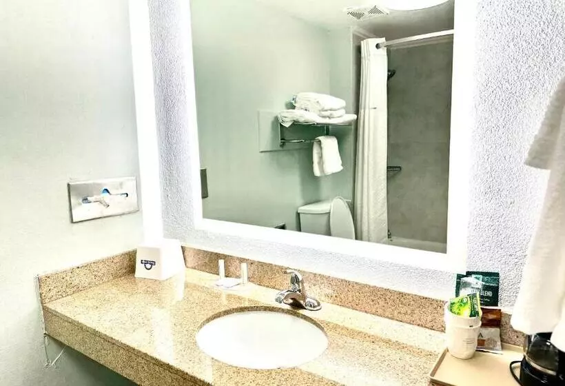 身障者適用キングサイズベッドルーム, Days Inn By Wyndham Pensacola  Historic Downtown
