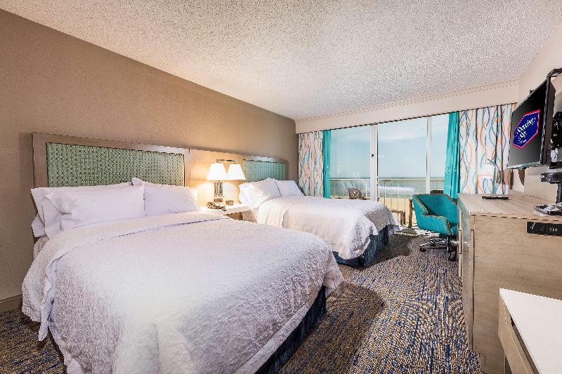带海景的标准房, Hampton Inn Virginia Beachoceanfront North