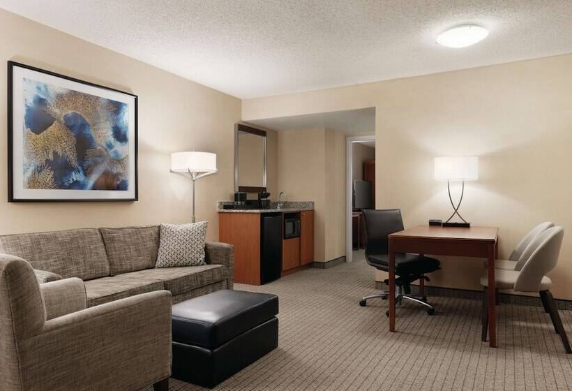 带河湖景观的套房, Embassy Suites By Hilton Cincinnati Rivercenter