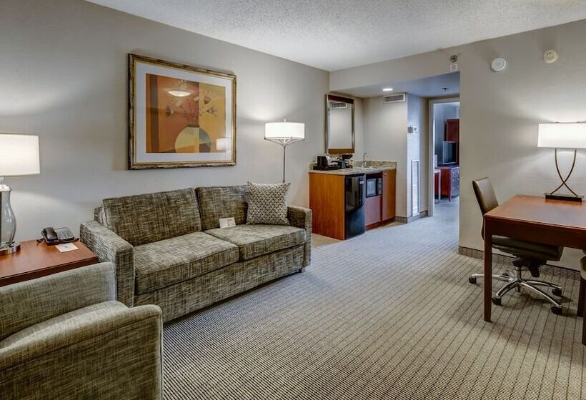 带河湖景观的套房, Embassy Suites By Hilton Cincinnati Rivercenter