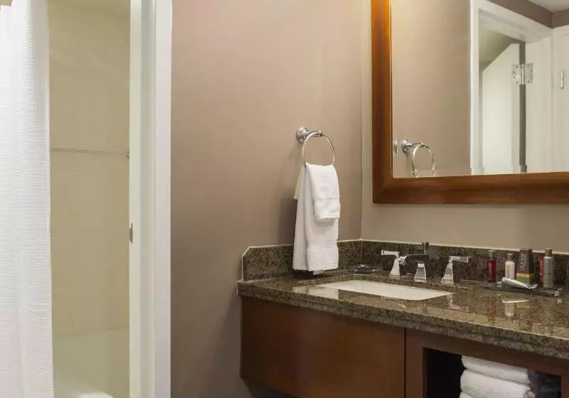 キングサイズベッドのスタンダードルーム, Falls Church Marriott Fairview Park