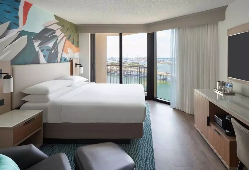 シティビューのダブルベッドスタンダードルーム, Miami Marriott Biscayne Bay
