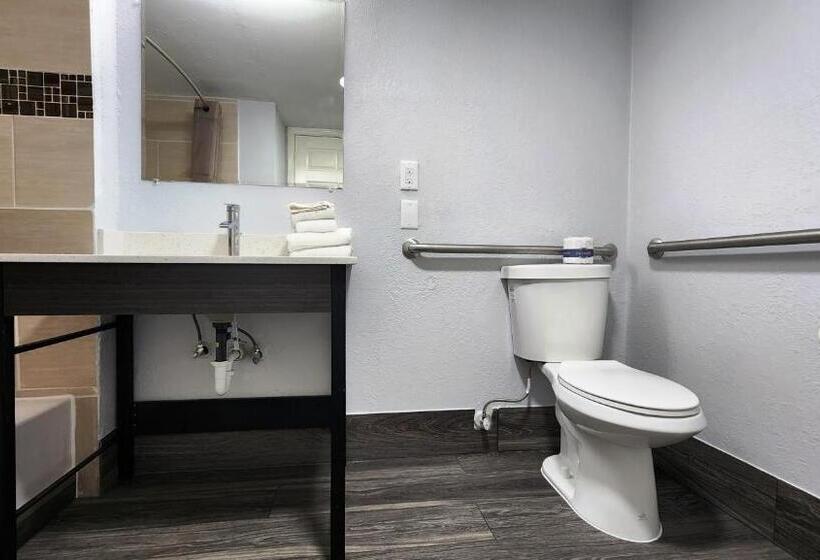 장애인을 위한 킹사이즈 침대 스탠다드 룸, Motel 6 baytown, Tx  Garth Rd
