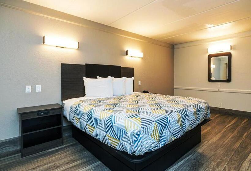 장애인을 위한 킹사이즈 침대 스탠다드 룸, Motel 6 baytown, Tx  Garth Rd