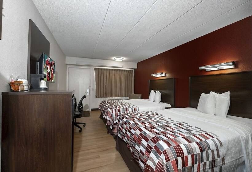 غرفه قياسيه سريرين مزدوجين, Red Roof Inn Washington Dc  Lanham