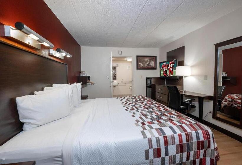 غرفة قياسية سرير كينج لذوى الإحتياجات الخاصة, Red Roof Inn Washington Dc  Lanham