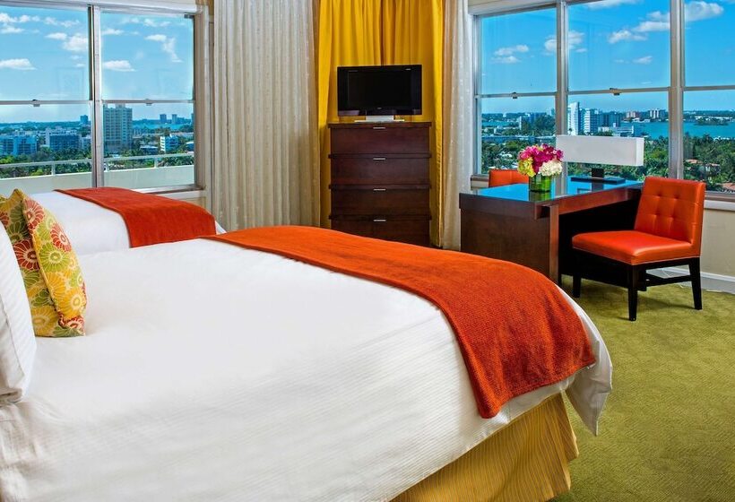 غرفه قياسيه سريرين مزدوجين, Sea View