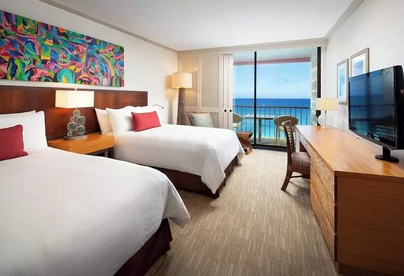 اتاق پرمیوم با چشم‌انداز دریا, The Royal Hawaiian, A Luxury Collection Resort, Waikiki